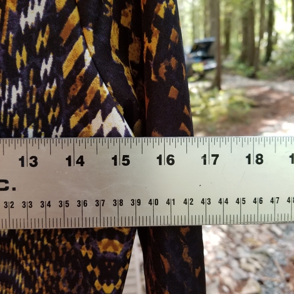 Asymmetrical Midi Dress Betty Barclay Collection Large Wild Pattern Brown Black - Picture 2 of 8